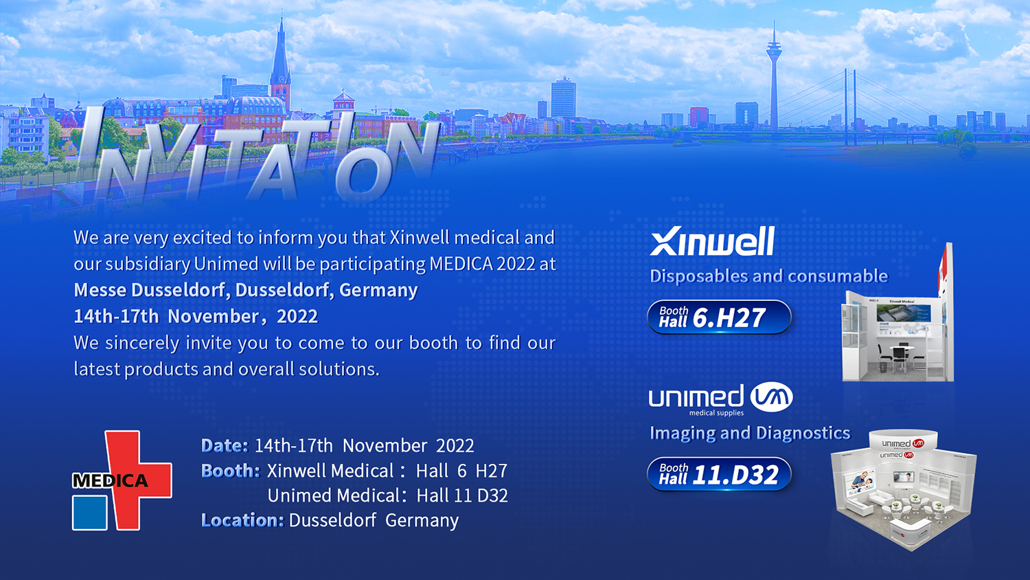 Xinwell and Unimed attend Medica 2022